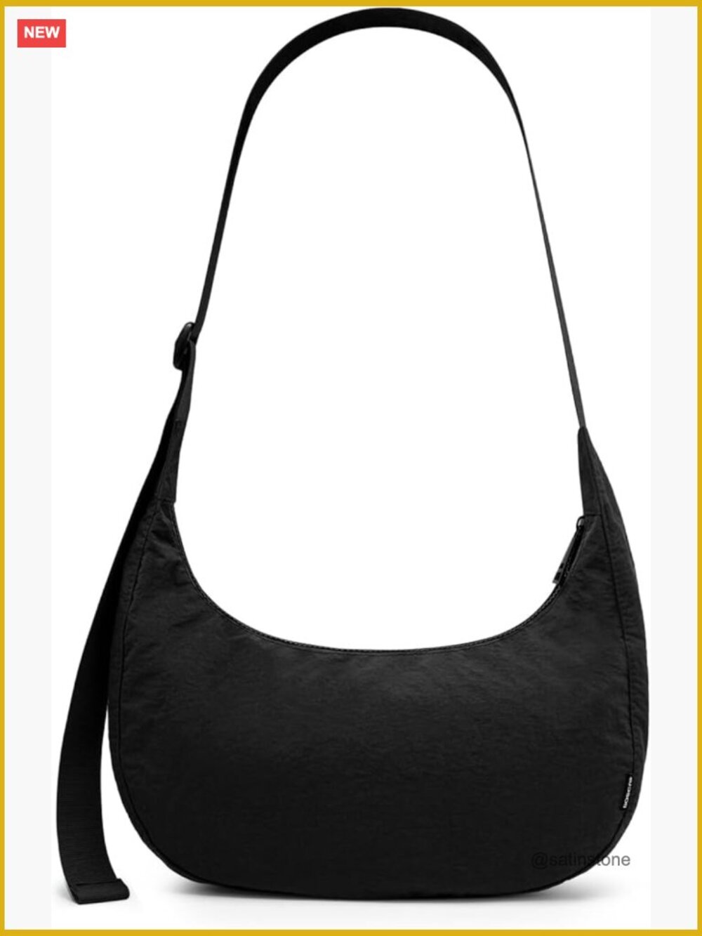 Samsonite Black Crescent Shoulder Bag with Adjustable Strap